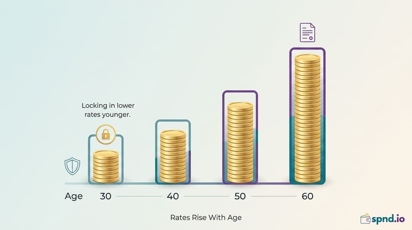 Life Insurance Costs by Age: What to Expect in Your 30s, 40s, 50s