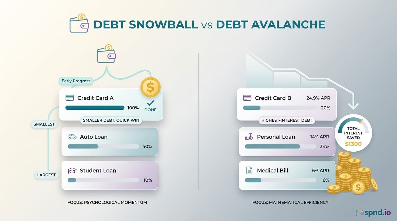 Debt Snowball vs Debt Avalanche: Which Pays Off Credit Cards Faster?